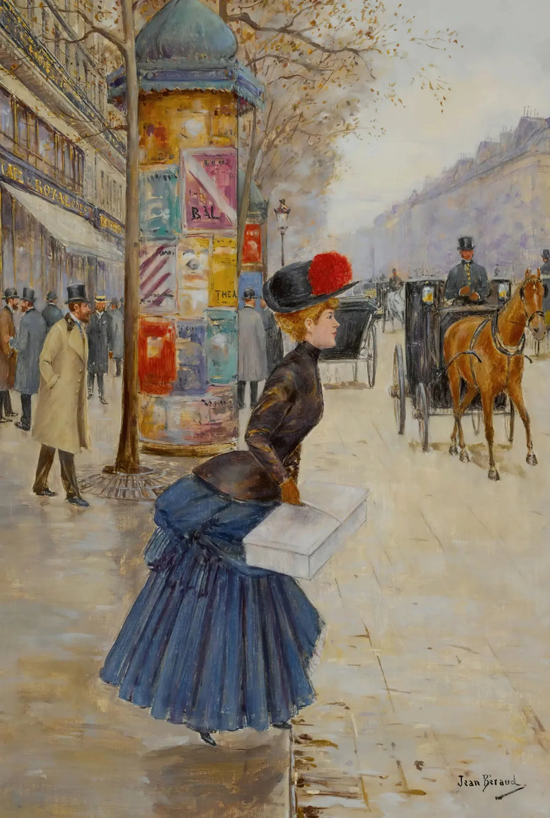 Jonge vrouw die de boulevard oversteken - Jean Béraud

Source:
Jeune femme traversant le boulevard - Jean Béraud