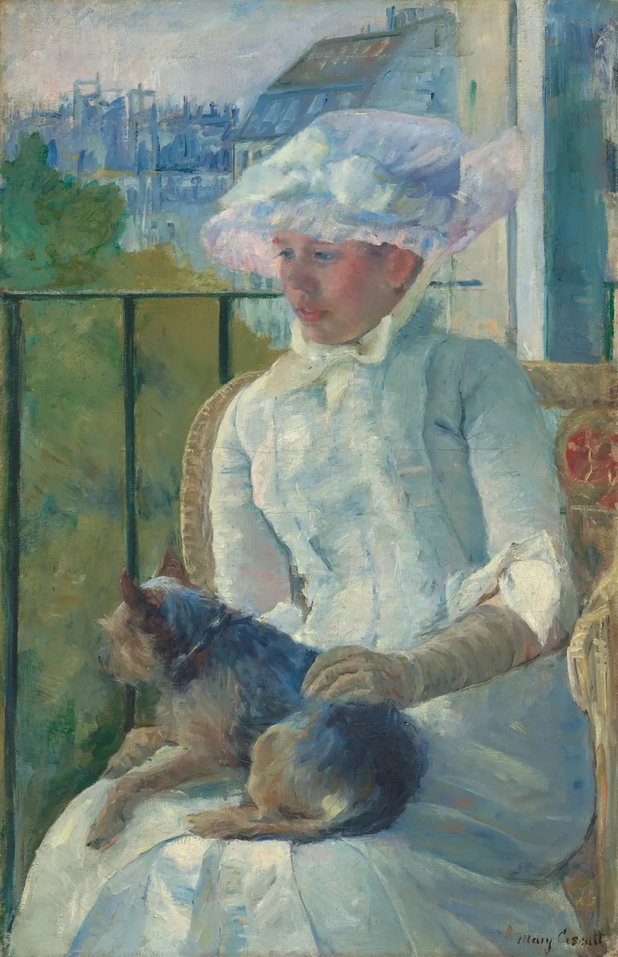 Meisje bij het raam - Mary Cassatt