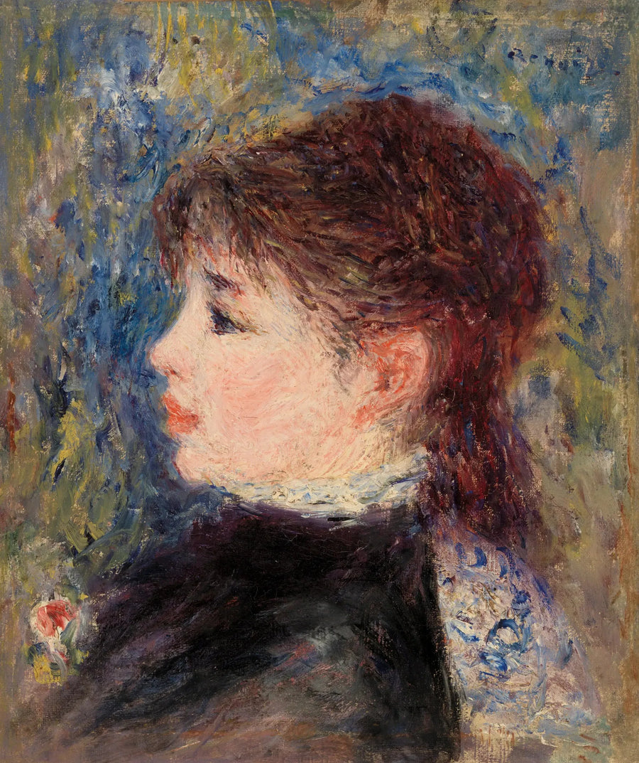 Meisje met de roos - Pierre-Auguste Renoir