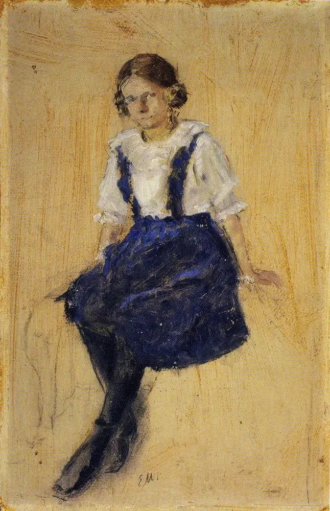 Zittend Meisje - Edvard Munch