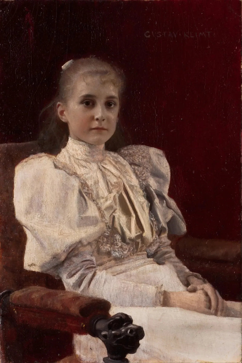 Zittend meisje - Gustav Klimt
