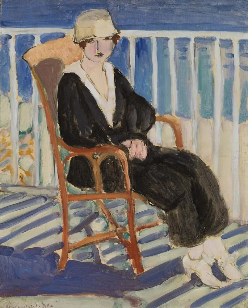 Meisje op het balkon met uitzicht op de zee - Henri Matisse