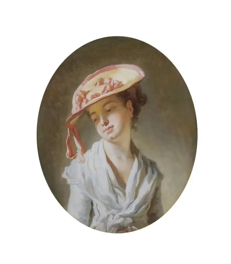 Jonge meisje met hoed - Jean-Honoré Fragonard