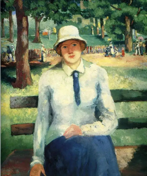 Jeune fille au chômage (fille rousse) - Kazimir Malevich - Alpha Reproduction