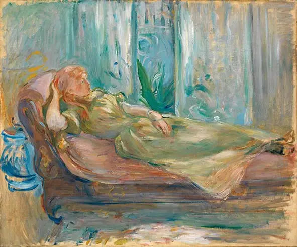 Meisje op de divan - Berthe Morisot