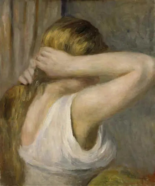 Meisje met opgestoken armen - Pierre-Auguste Renoir