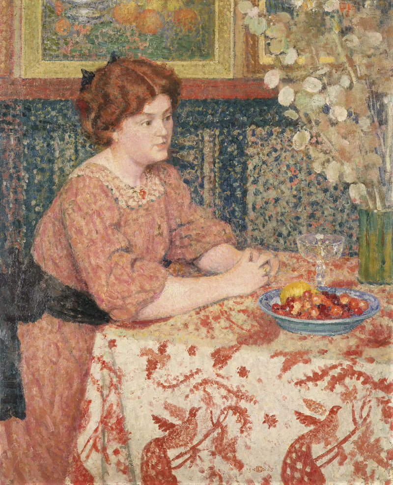 Jonge meisje met kersen - Georges Lemmen