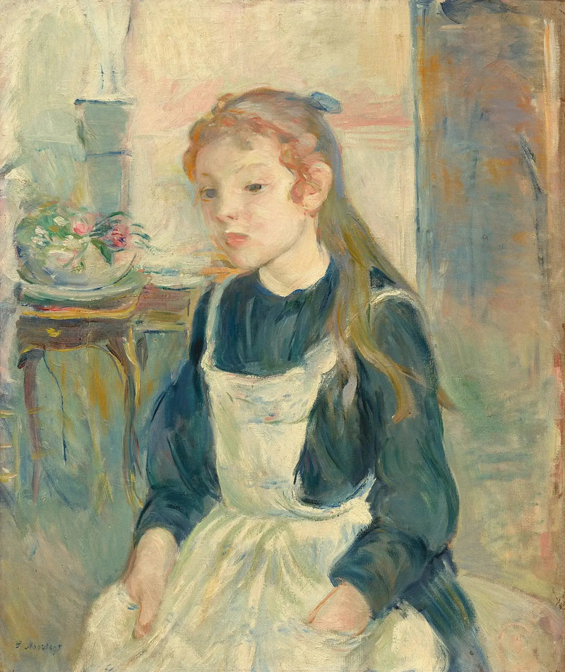 Meisje met een schort - Berthe Morisot