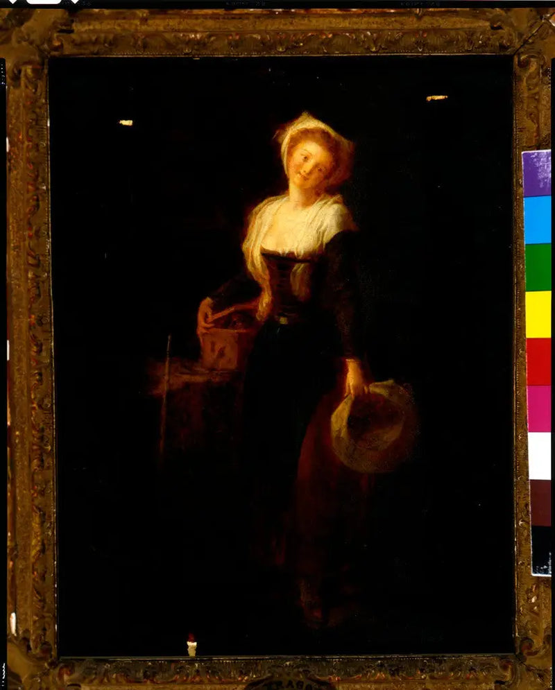 Meisje met een marmot - Jean-Honoré Fragonard