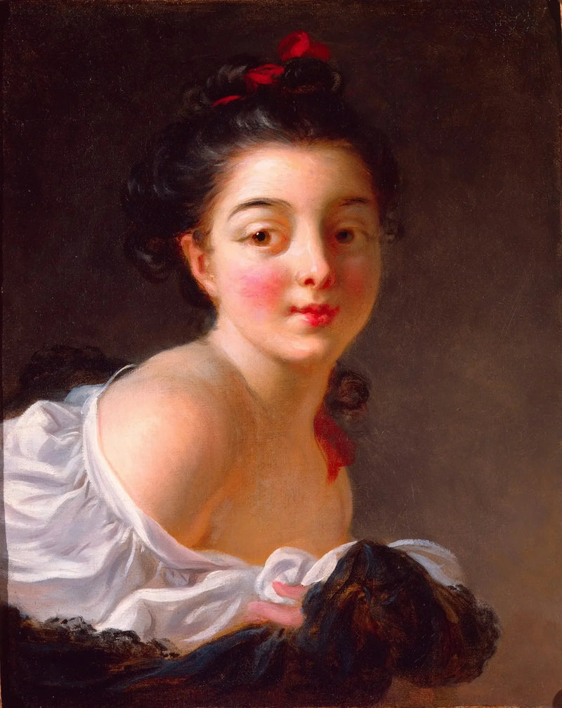 Jonge bruine meisje - Jean-Honoré Fragonard