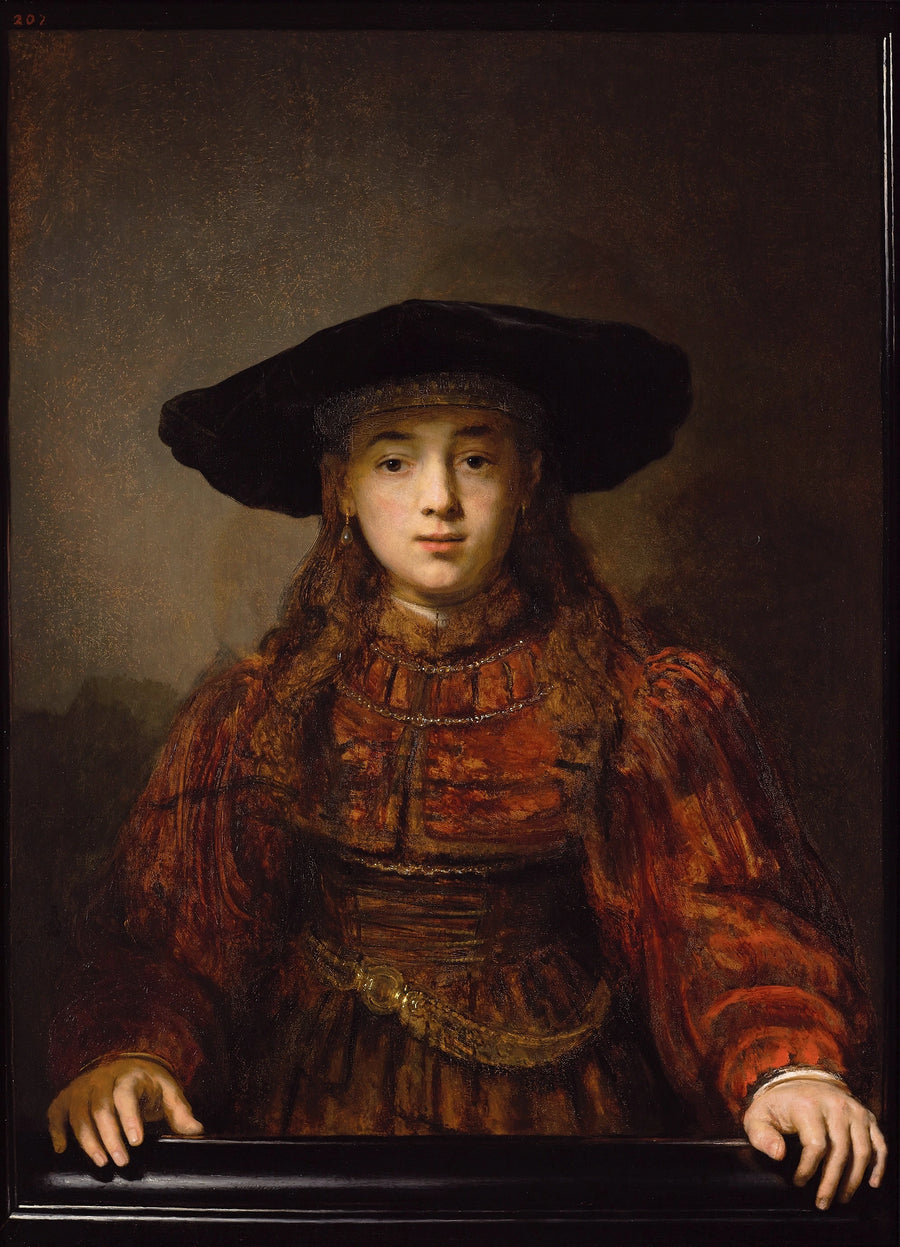 Meisje in lijst - Rembrandt
