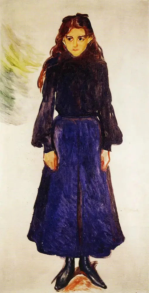 Meisje in blauw - Edvard Munch
