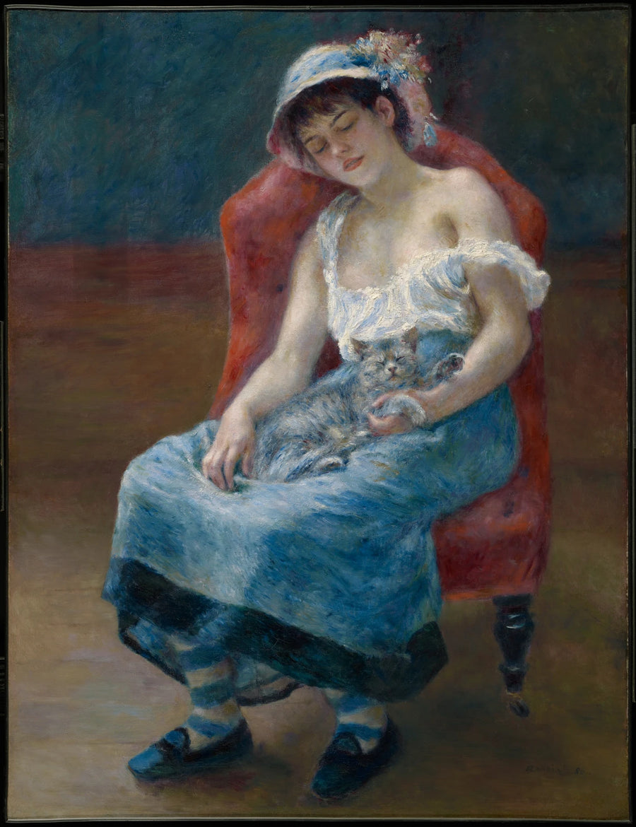 Het Meisje met de Kat - Pierre-Auguste Renoir