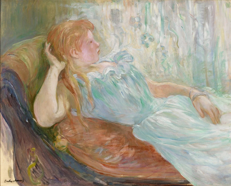 Jong meisje liggend - Berthe Morisot