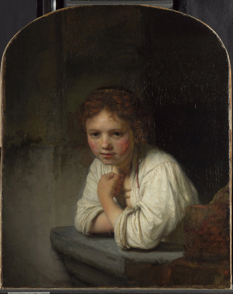 Portret van een jong meisje - Rembrandt