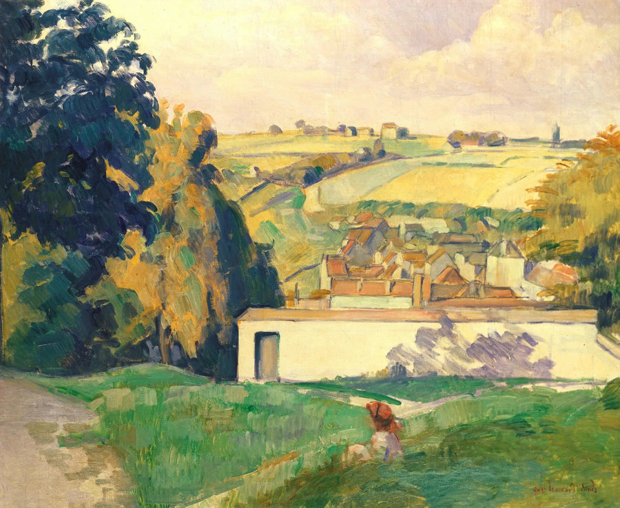 Jonge meisje op de heuvel - Émile Bernard