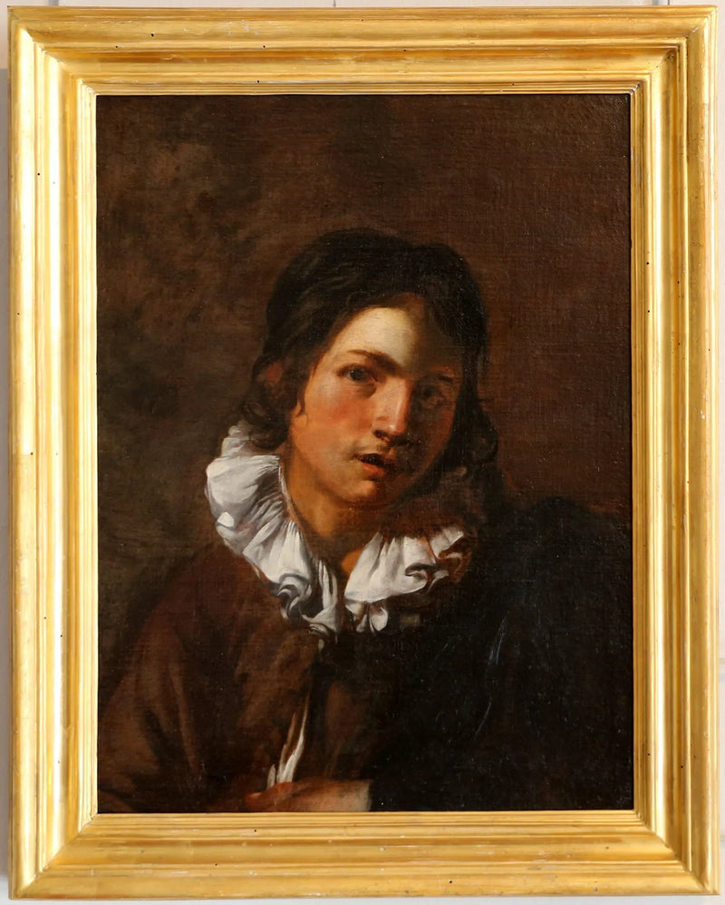 Jonge man met kraag - Simon Vouet
