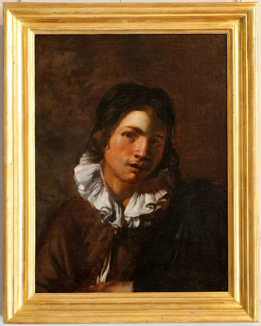 Jonge man met kraag - Simon Vouet
