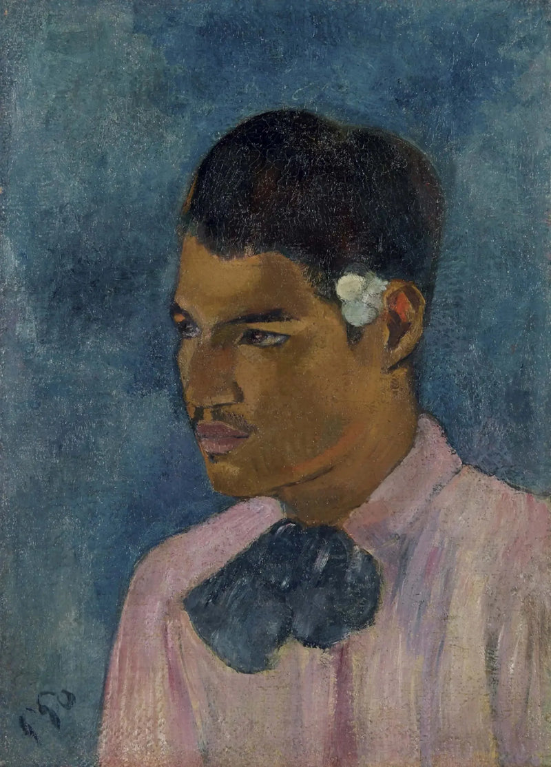 Jonge man met de bloem - Paul Gauguin