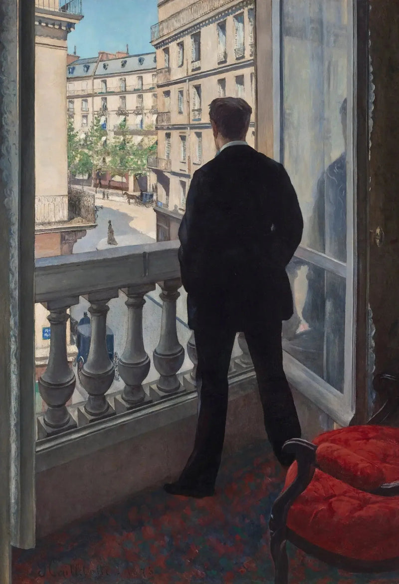Jonge man aan zijn raam - Gustave Caillebotte