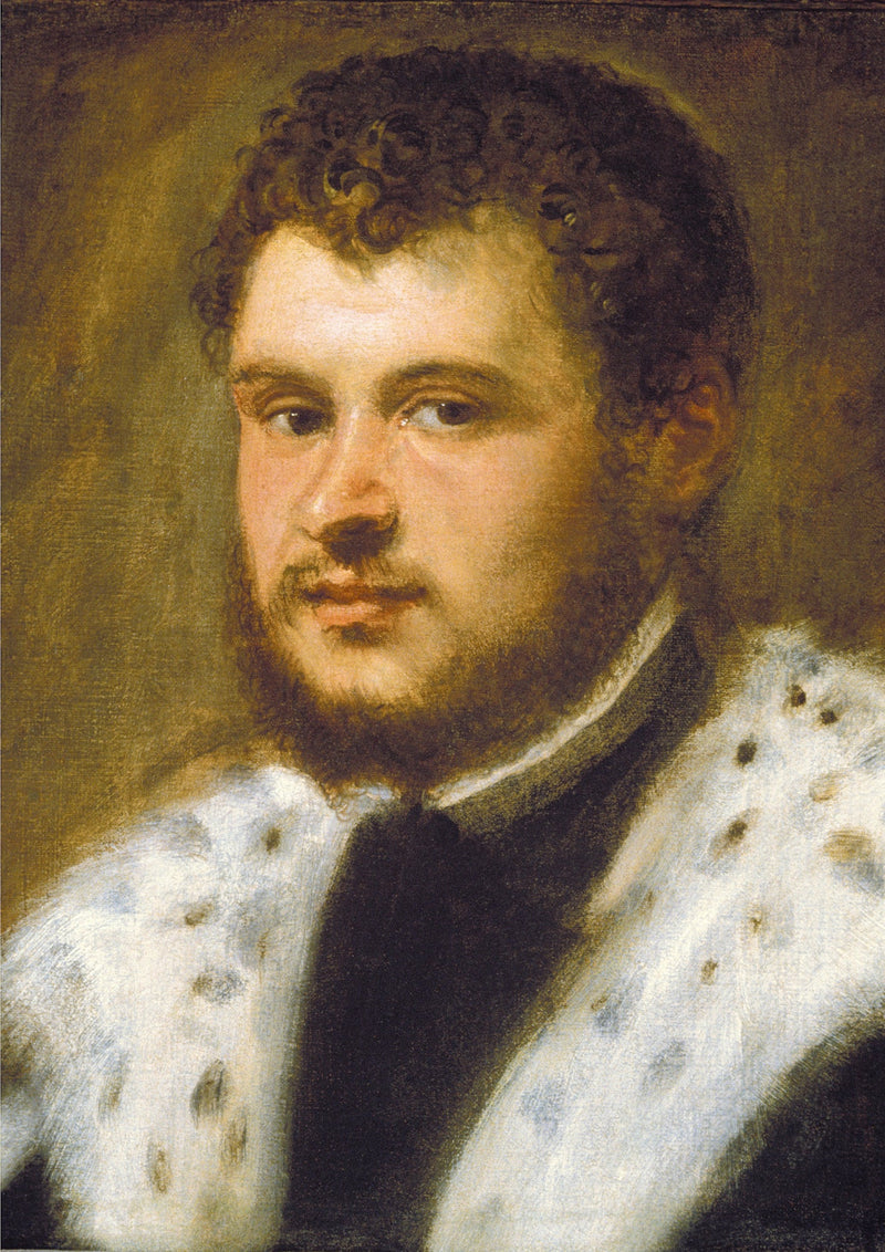 Jonge man met baard - Jacopo Tintoretto