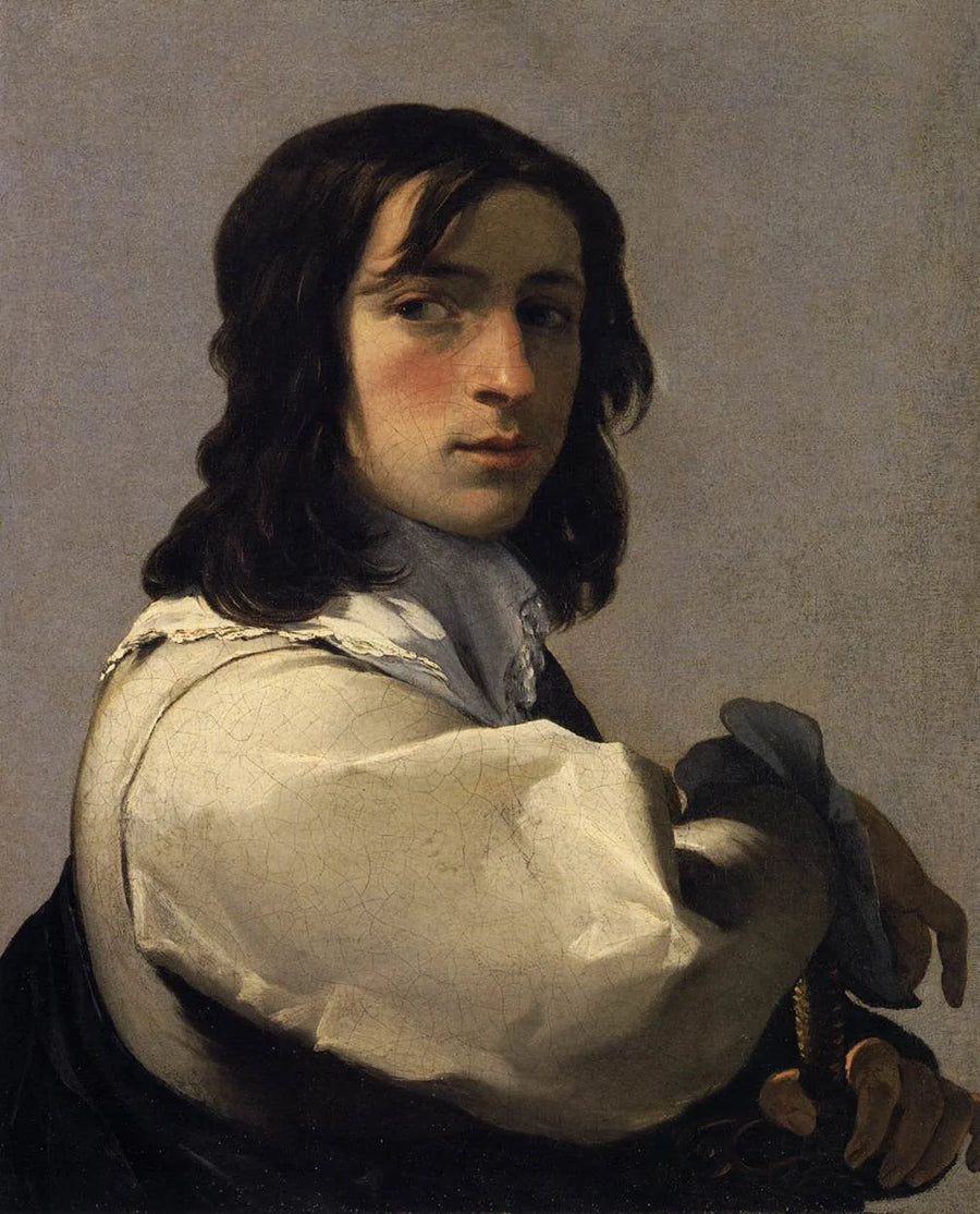 Jonge man met een zwaard - Eustache Le Sueur