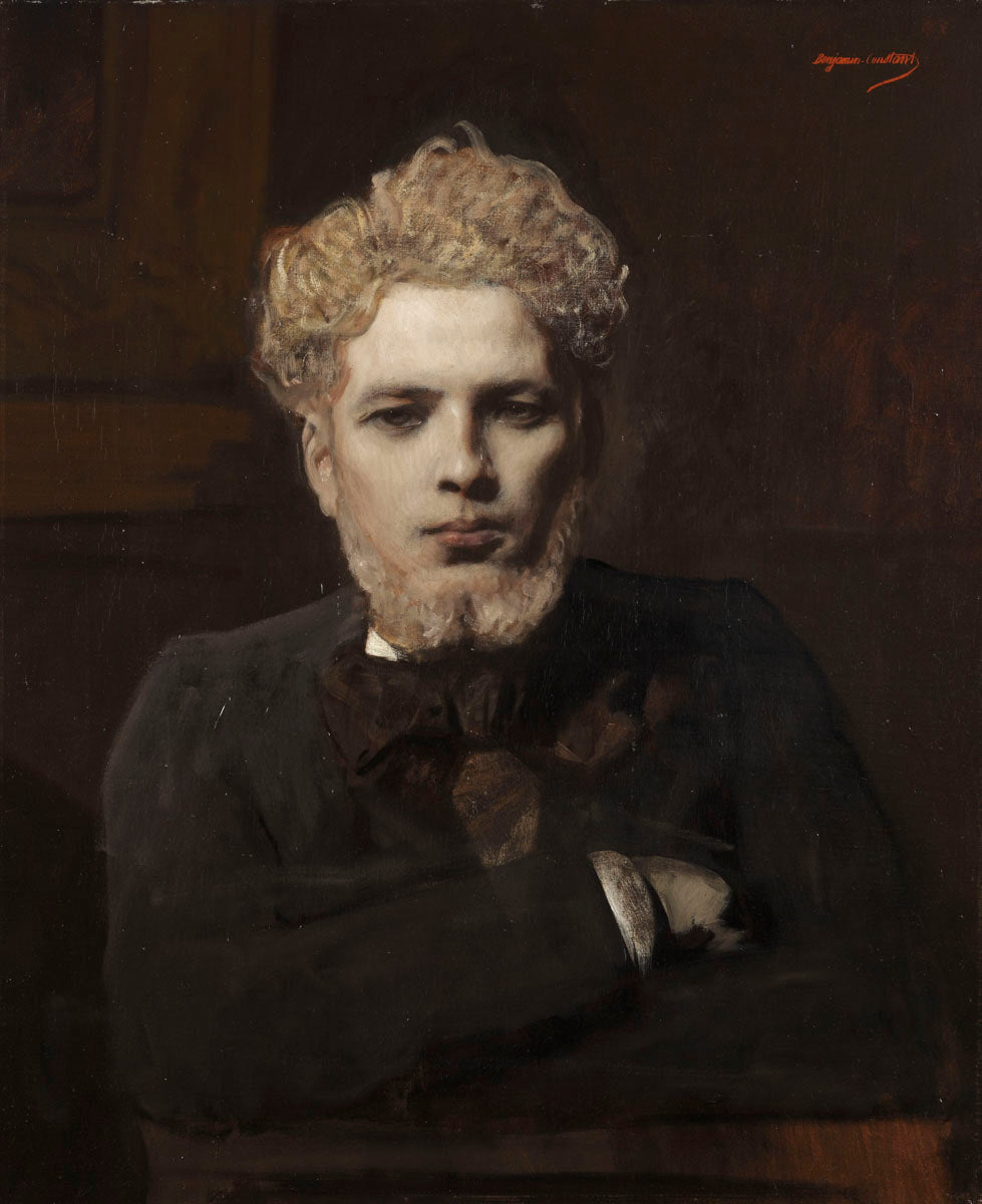 Jeune homme barbu dit L'Albinos - Jean-Joseph Benjamin-Constant image 1 tableau peint à l’huile sur toile