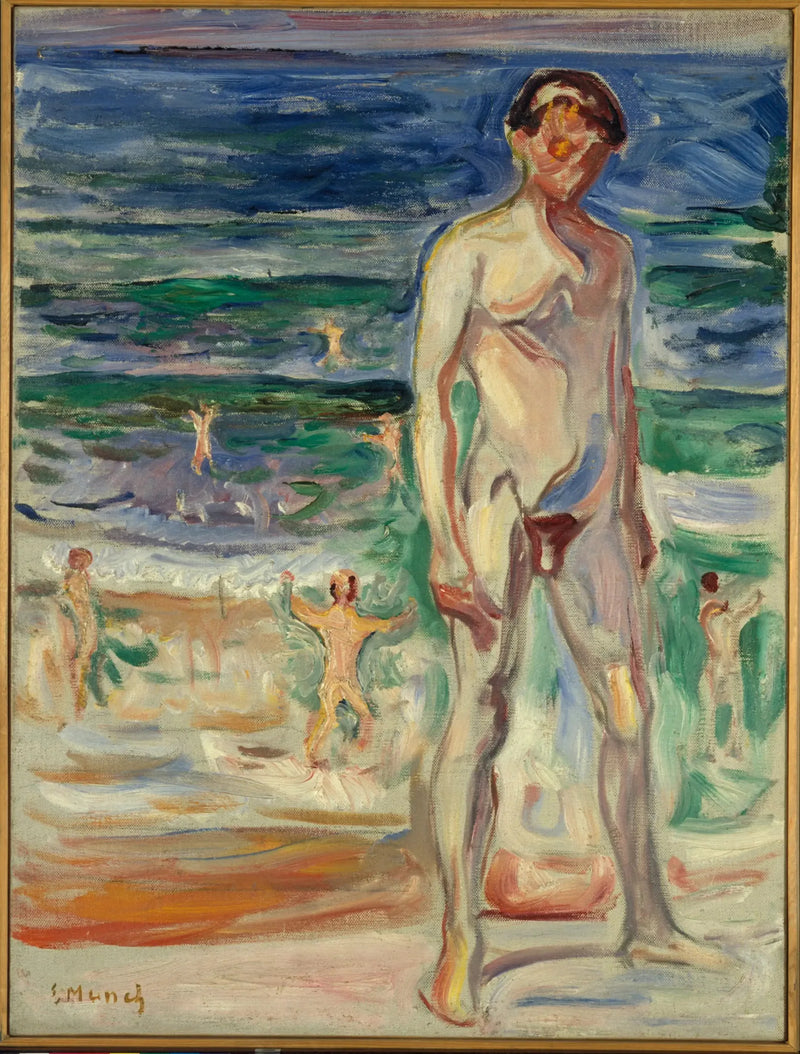 Jonge man op het strand - Edvard Munch