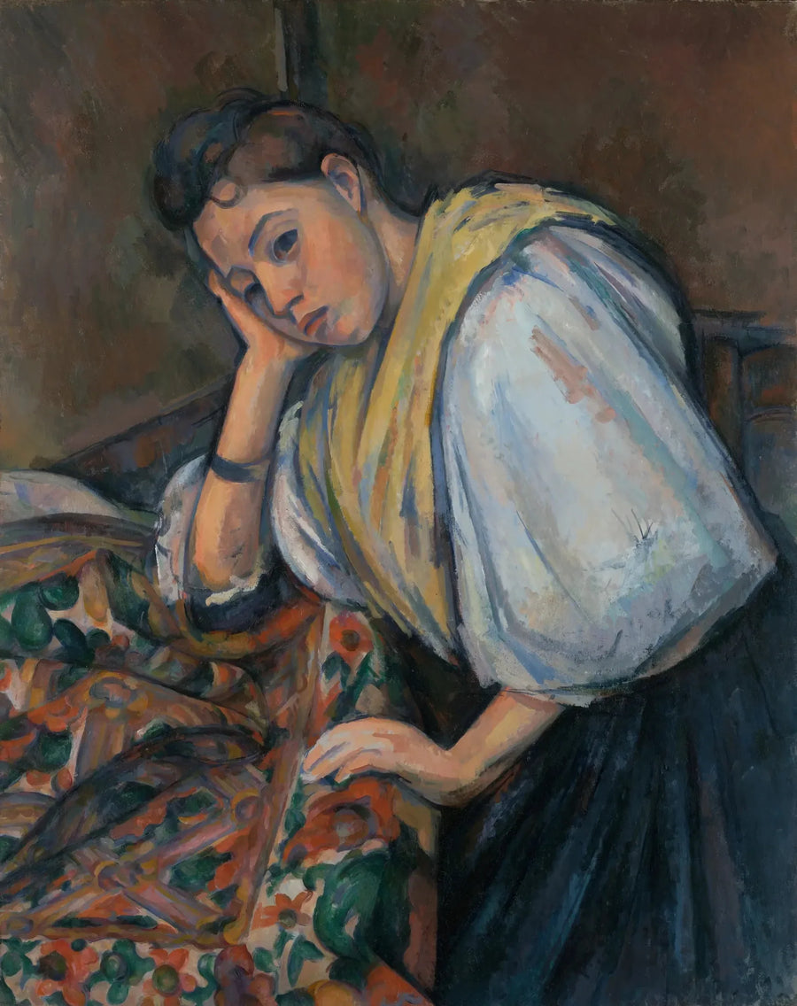 Jonge Italiaanse leunend - Paul Cézanne