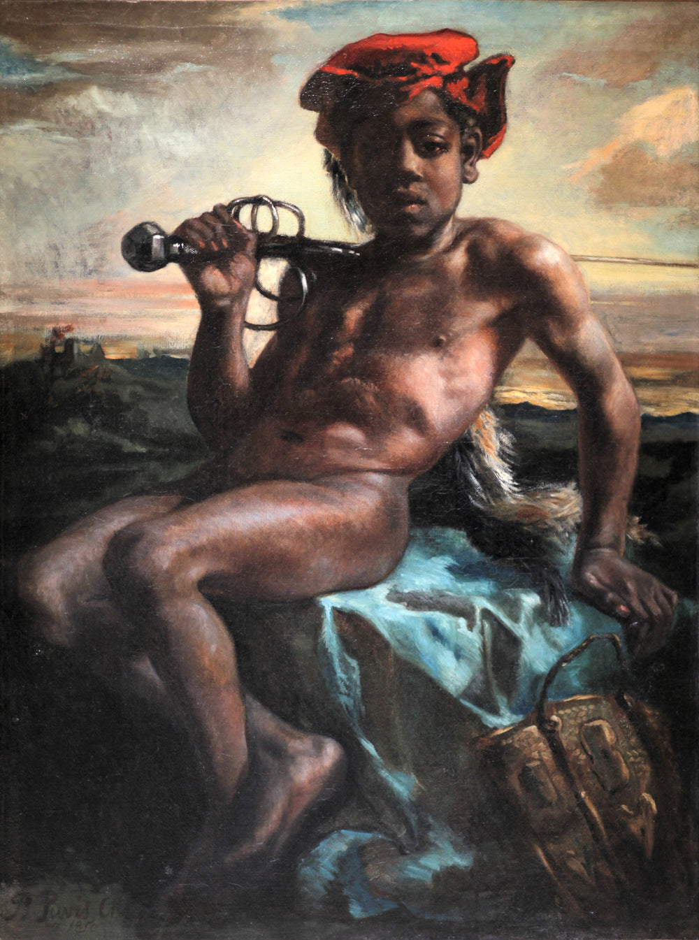 Jeune Noir à l'épée - Pierre Puvis de Chavannes
