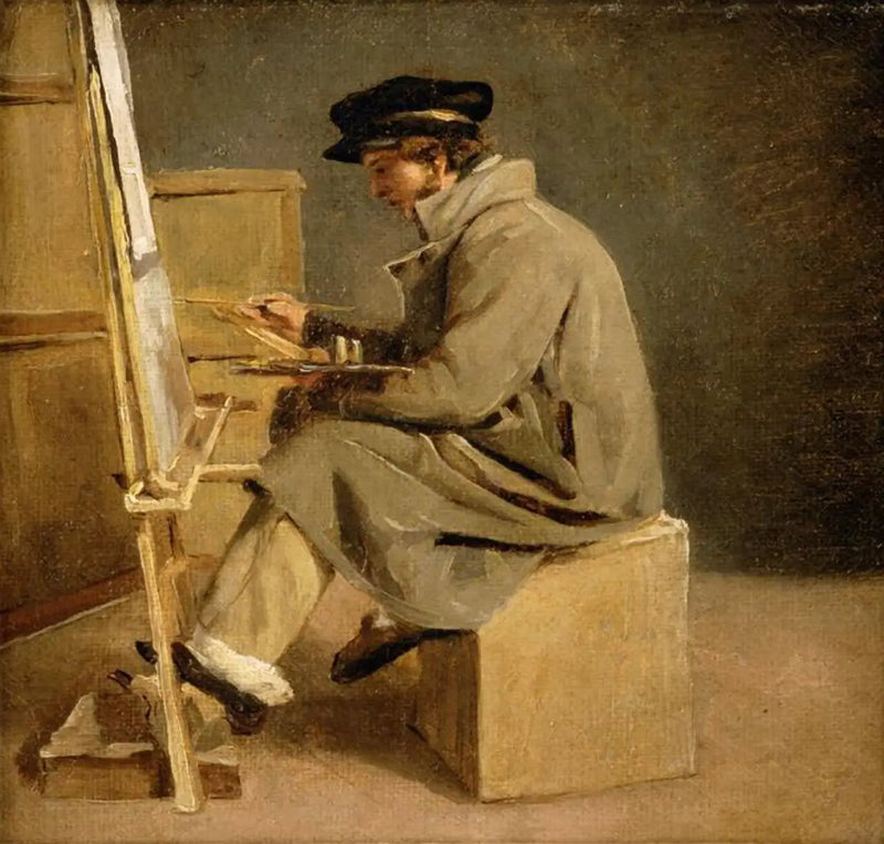Jonge schilder aan zijn ezel - Théodore Géricault