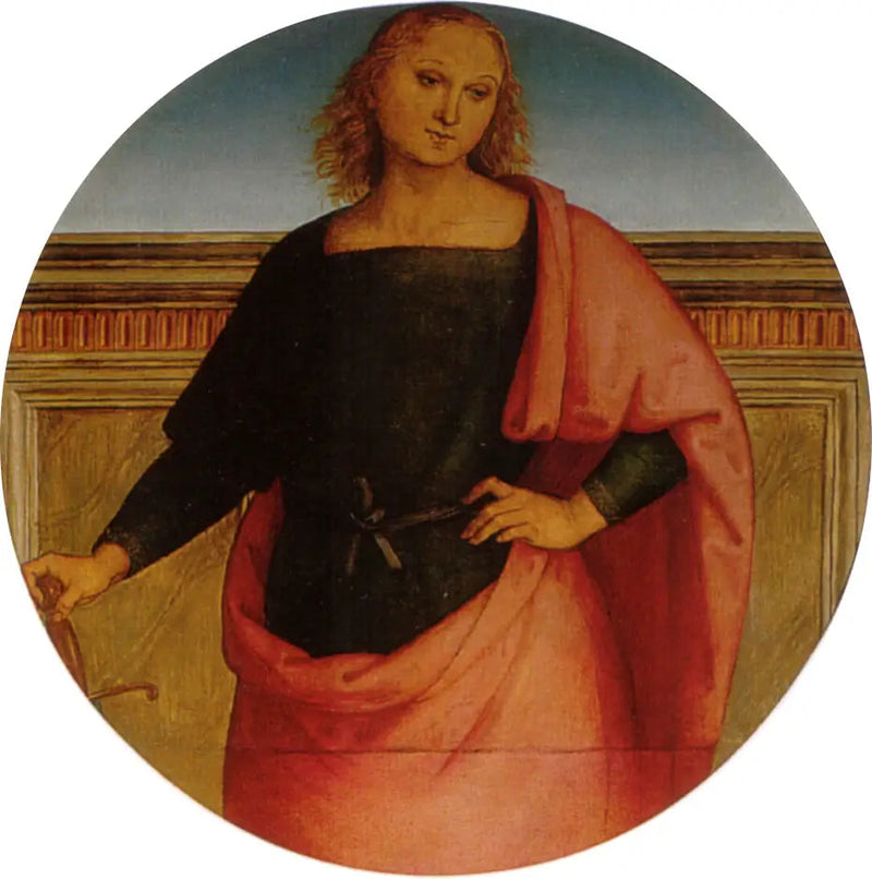 Jonge heilige met een zwaard - Pietro Perugino