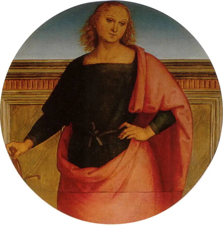 Jonge heilige met een zwaard - Pietro Perugino