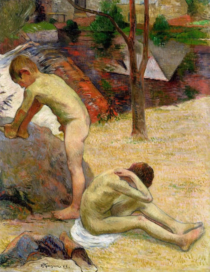 Jonge Bretonse zwemmers - Paul Gauguin