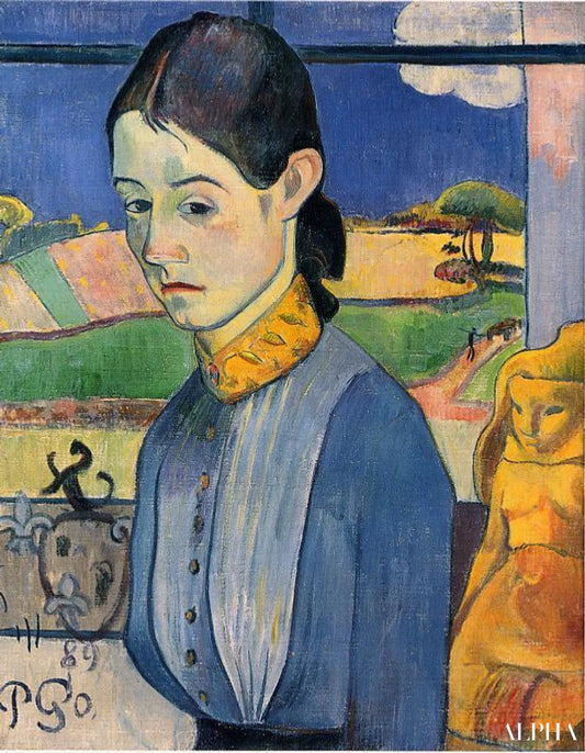 Jeunes bretonne - Paul Gauguin - Reproductions de tableaux et peintures haut de gamme