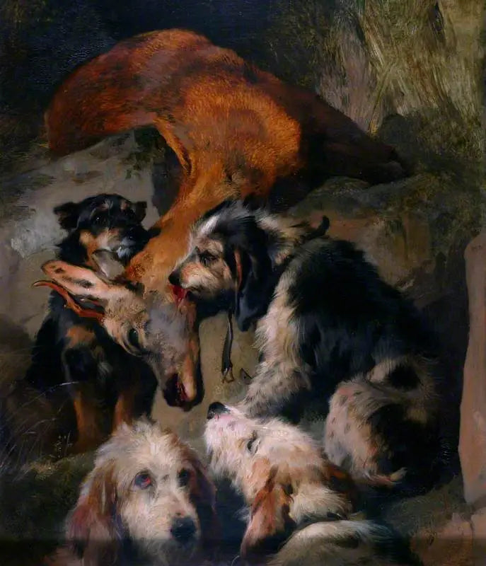 Jonge reeën en jachthonden - Edwin Henry Landseer

Source:
Jeunes chevreuils et chiens courants - Edwin Henry Landseer