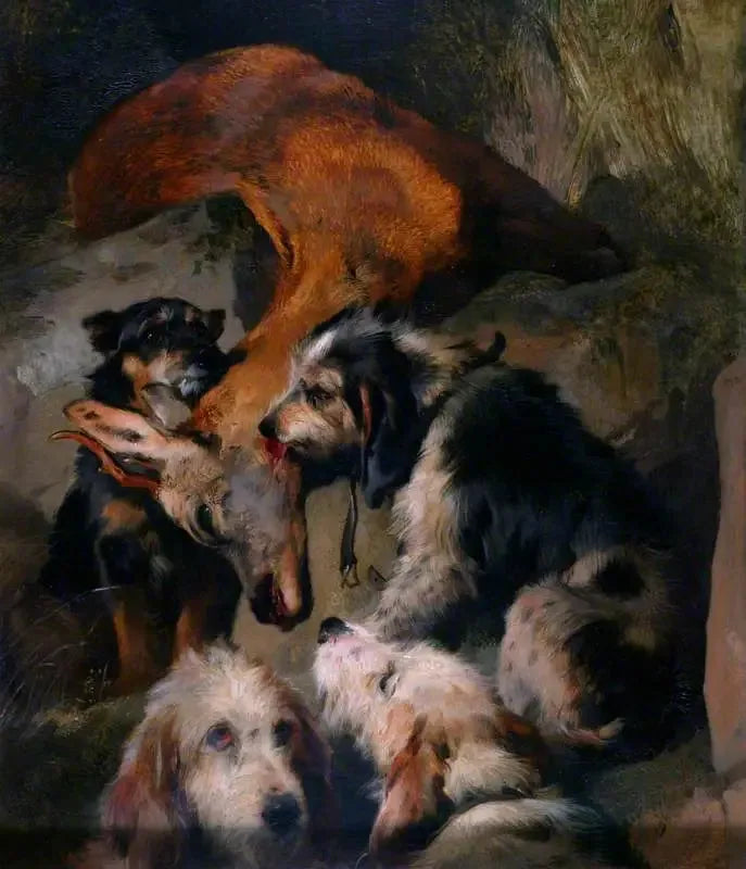 Jonge reeën en jachthonden - Edwin Henry Landseer

Source:
Jeunes chevreuils et chiens courants - Edwin Henry Landseer