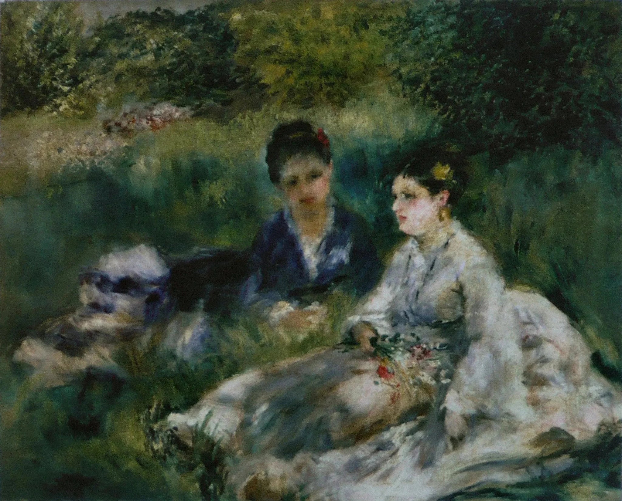 Jeunes femmes assises dans l’herbe de Pierre-Auguste Renoir, Barnes Foundation BF289
