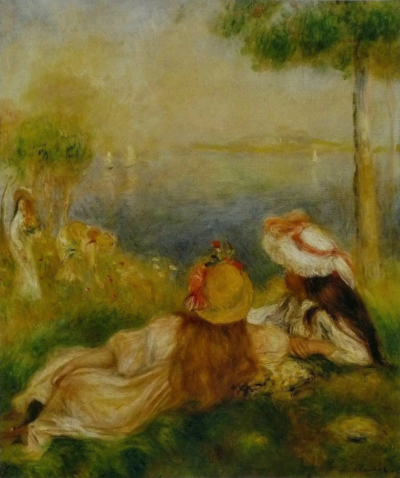 Meisjes aan de zee - Pierre-Auguste Renoir