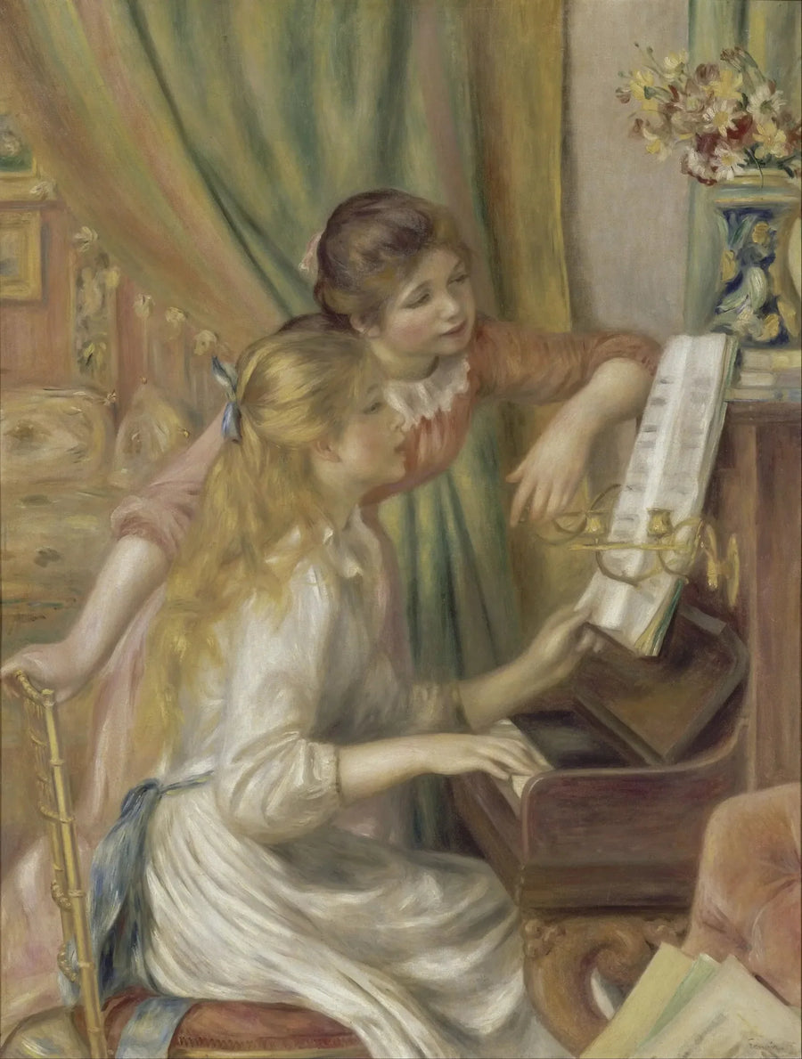 Meisjes aan de piano - Pierre-Auguste Renoir
