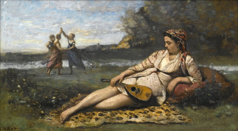 Jonge meisjes van Sparta - Jean-Baptiste Camille Corot