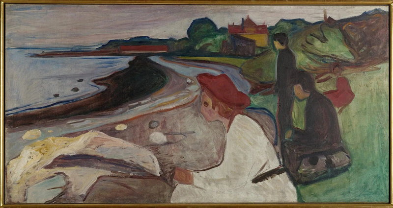 Jonge Mensen op het Strand (Fries Linde) - Edvard Munch