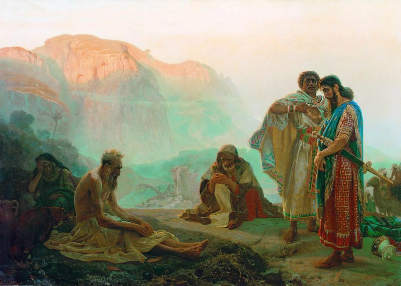 Job en zijn vrienden - Ilya Repin