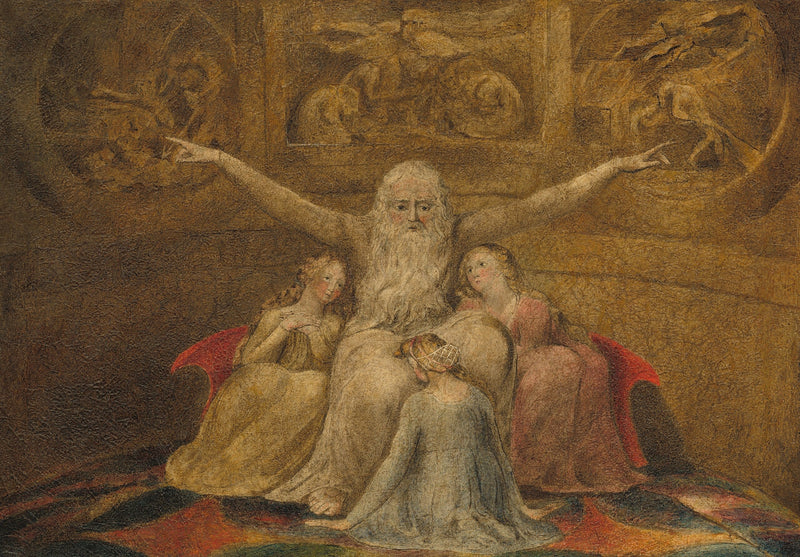 Job en zijn dochters - William Blake