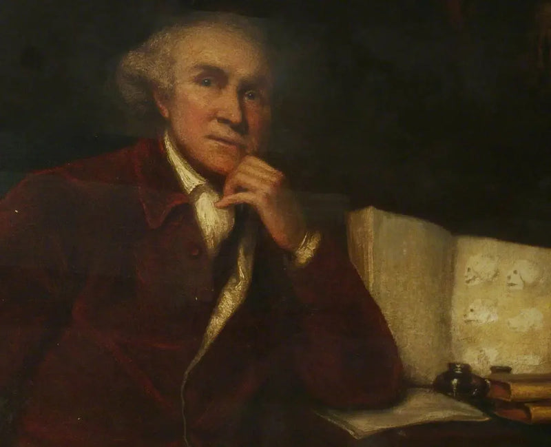 De bron:
John Hunter, edelman, burger van deze zaal - Joshua Reynolds