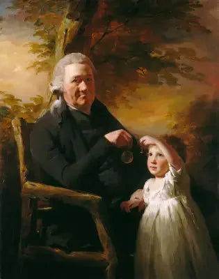John Tait en zijn kleinzoon - Henry Raeburn