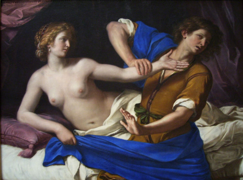 Jozef en de vrouw van Potifar - Guercino