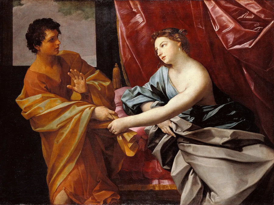Jozef en de vrouw van Potifar - Guido Reni