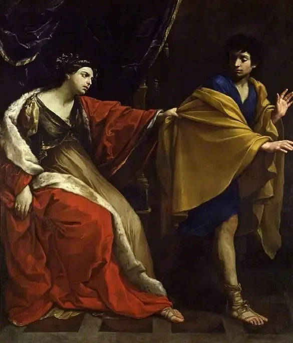 Jozef en de vrouw van Potifar - Guido Reni