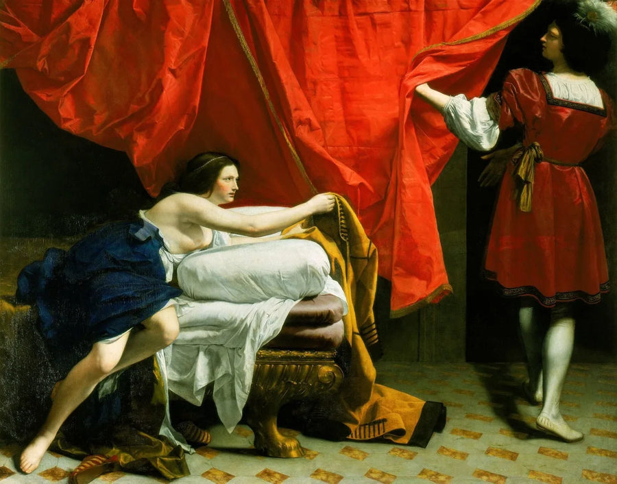 Jozef en de vrouw van Potifar - Orazio Gentileschi